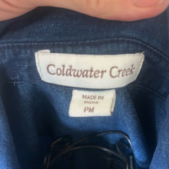 Coldwater Creek Blue Denim maxi denim dress or western duster - Picture 8 of 14